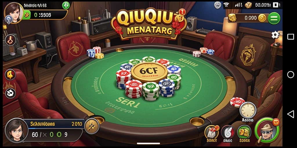 Tampilan menarik gameplay 6CF dalam QiuQiu.