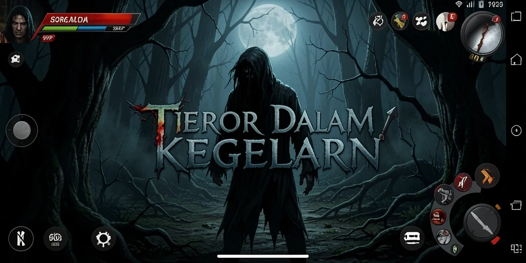 Gameplay menegangkan di 99RP dengan suasana horor yang mencekam.