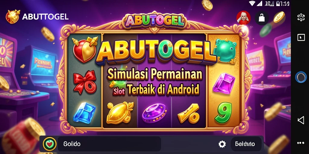 Screenshot utama ABUTOGEL menampilkan gameplay simulasi slot yang menarik.