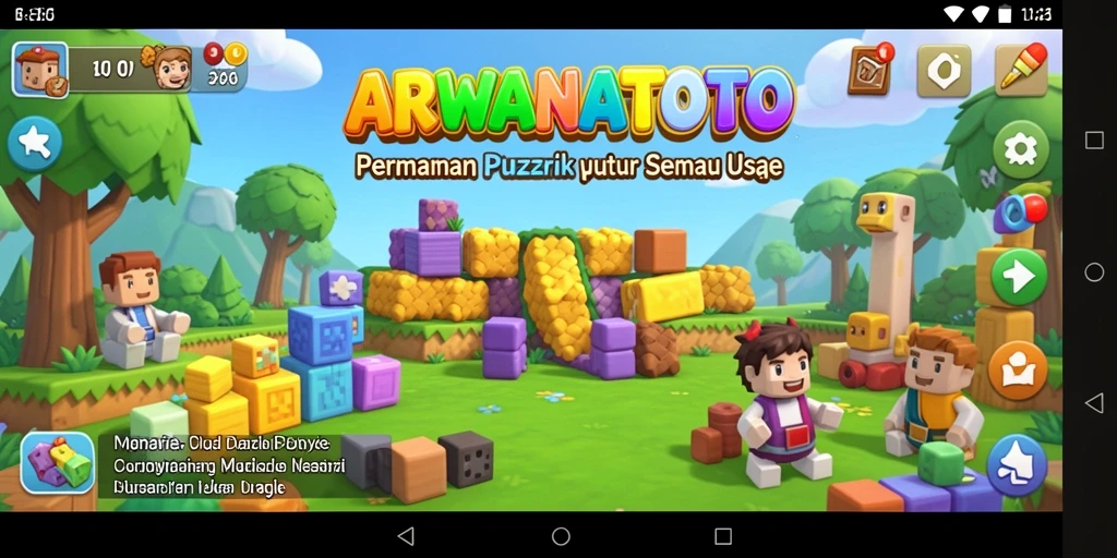 Tampilan gameplay ARWANATOTO yang menantang dan seru.