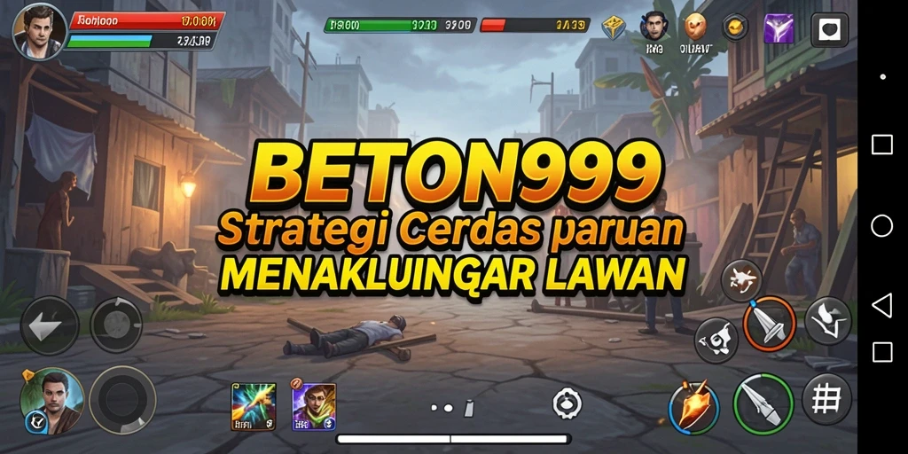 Tangkapan layar BETON999 menampilkan aksi strategis yang intens.