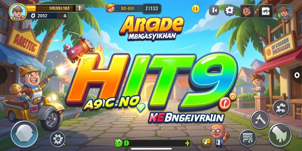 Screenshot dari gameplay HIT9 yang menampilkan keseruan arcade.