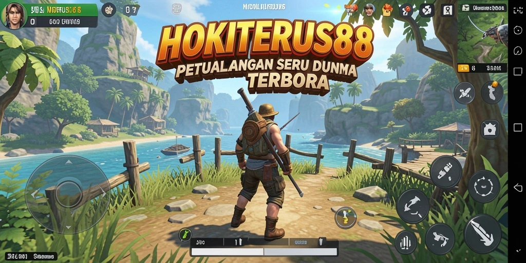 Gameplay HOKITERUS88 yang menampilkan eksplorasi dunia terbuka.