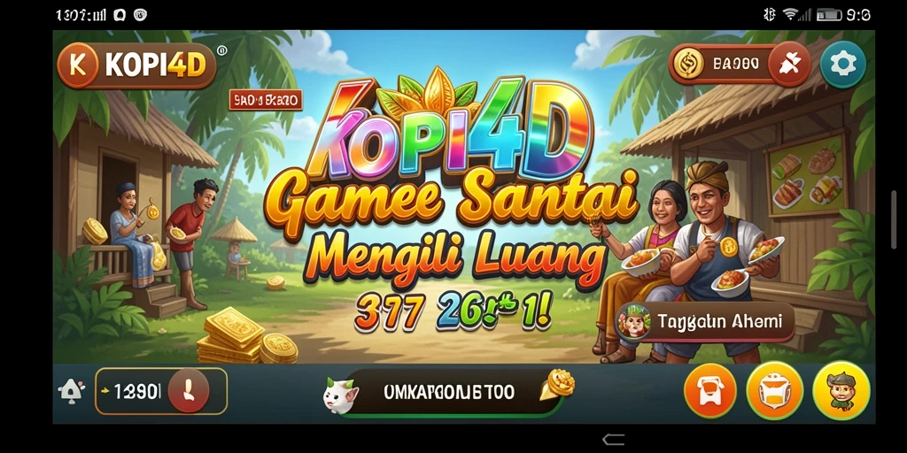 Tampilan gameplay KOPI4D yang menarik dan penuh warna.