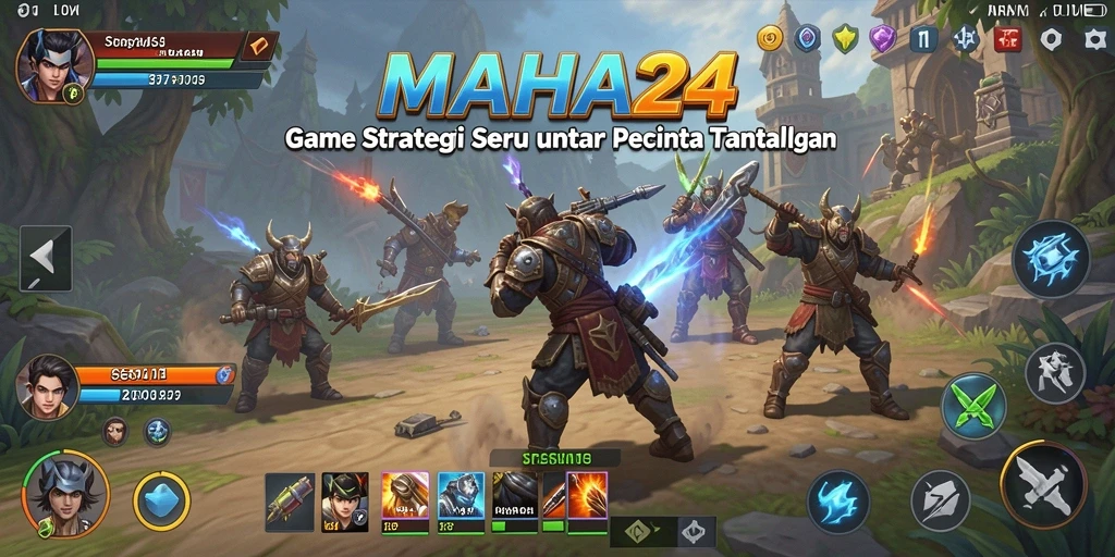 Tampilan seru gameplay MAHA24 yang penuh strategi.