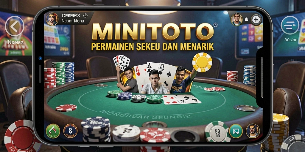 Tampilan gameplay poker yang seru di MINITOTO.