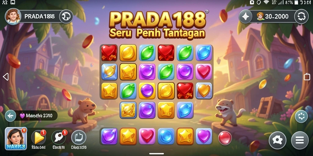 Gameplay seru dan menantang dalam PRADA188 di kategori Match-3.