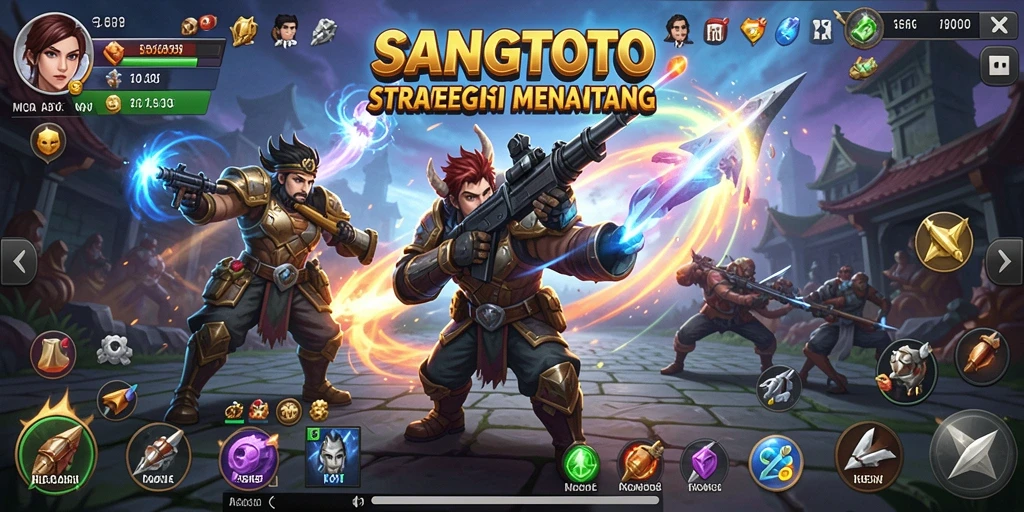 Tampilan menarik permainan strategi dalam SANGTOTO.